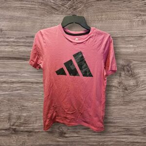 Adidas Regular Fit T-Shirt Pink Size L (C79)